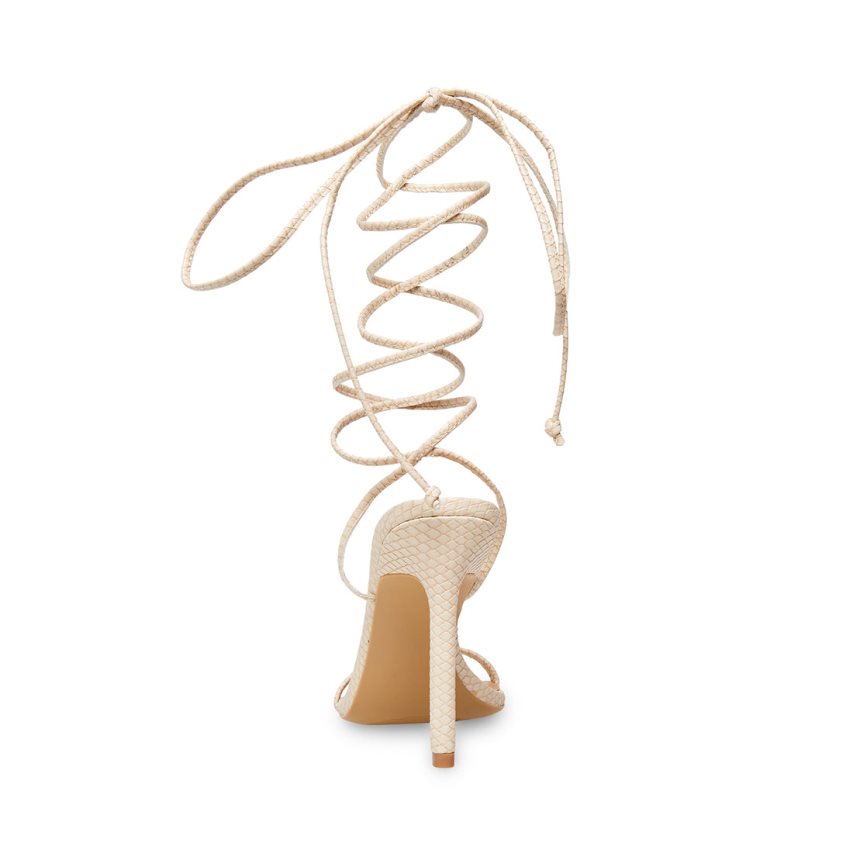 Sandalias Tacones Steve Madden Premier Mujer Beige | ES GY9316